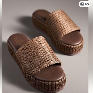 ANTHROPOLOGIE Matisse Montego  Platform Slides